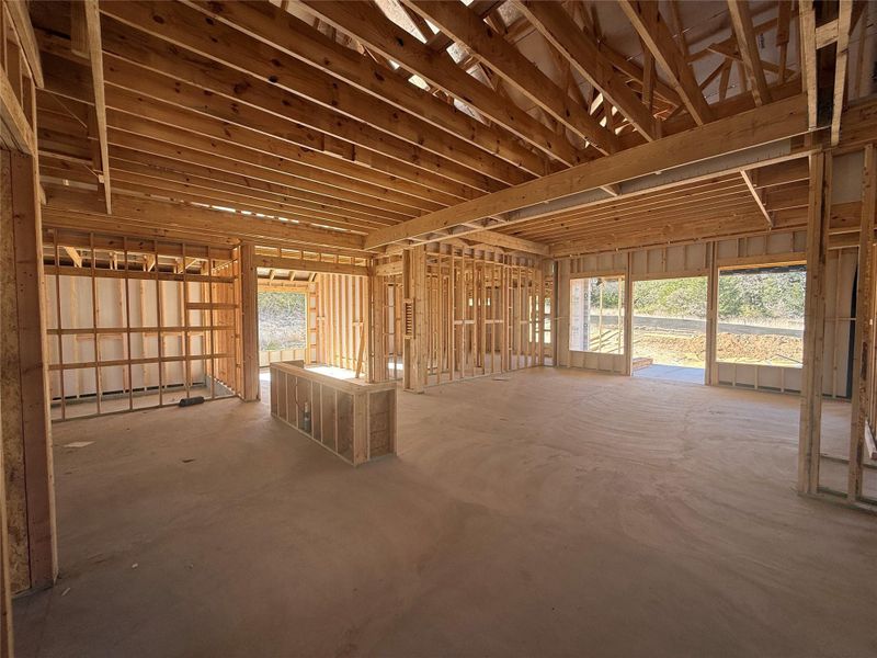 In-progress construction of a new home in Provence, Austin, TX (Image 36).