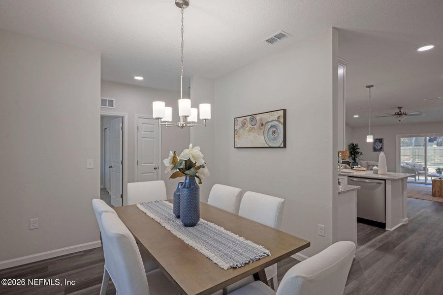 Furnished interior view inside a new home in , Jacksonville (Image 17).