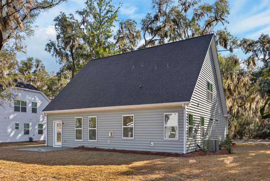 Exterior details and patio area of a home in Academy Park, Beaufort (Image 3).