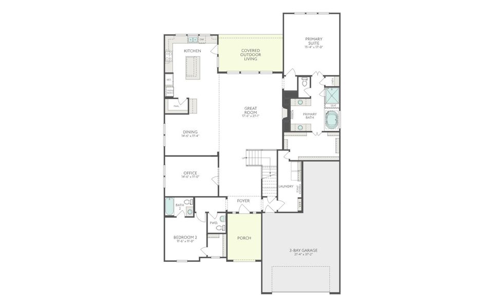 2D floor plan layout for the Chandler by Tri Pointe Homes in Sienna 60’, Missouri City, TX (Image 23). 2D floor plan layout for the Chandler by Tri Pointe Homes in Sienna 60’, Missouri City, TX (Image 23).