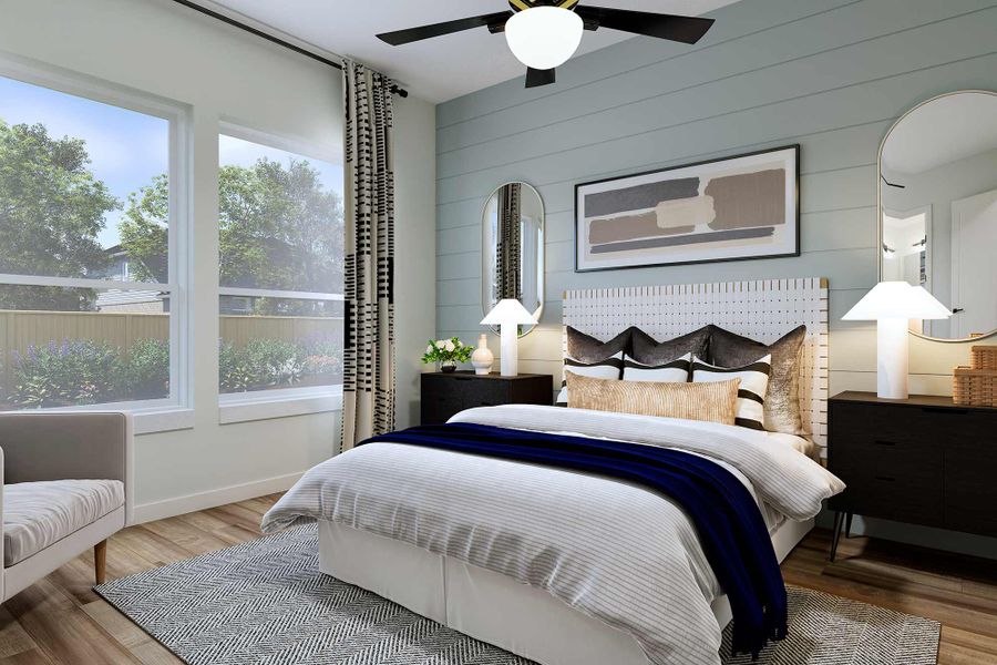 Representative furnished interior of a home built from the The Boerne by David Weekley Homes in Creekshaw – Gardens, Royse City (Image 3).