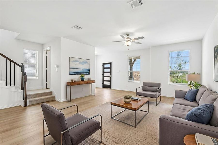 Furnished interior view inside a new home in Oak Ridge Park, Corinth (Image 4).