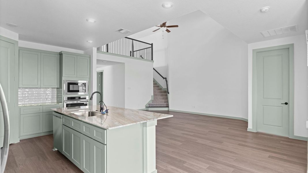 Furnished interior view inside a new home in Alexander, Pearland (Image 7).