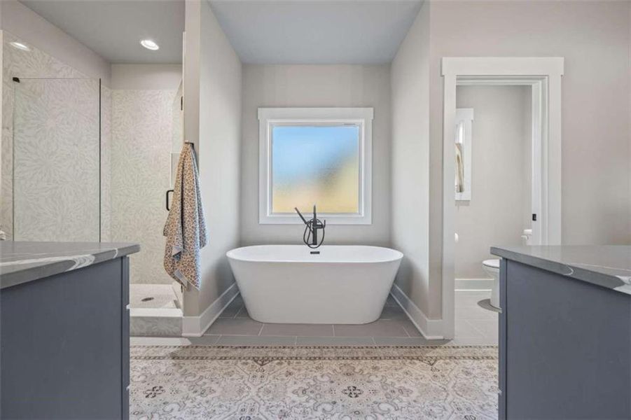 Furnished interior view inside a new home in , Monroe (Image 49).