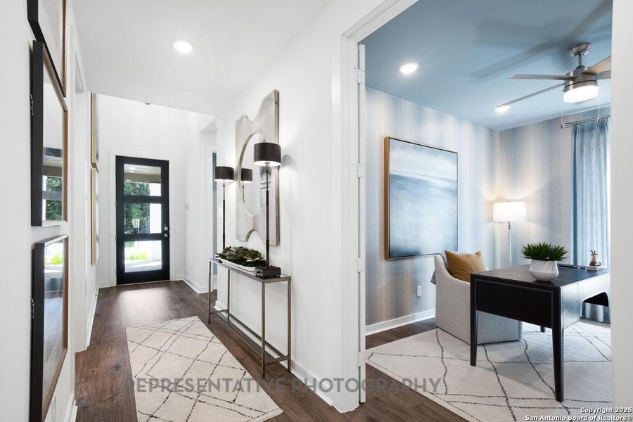 Furnished interior view inside a new home in The Crossvine, Schertz (Image 11).
