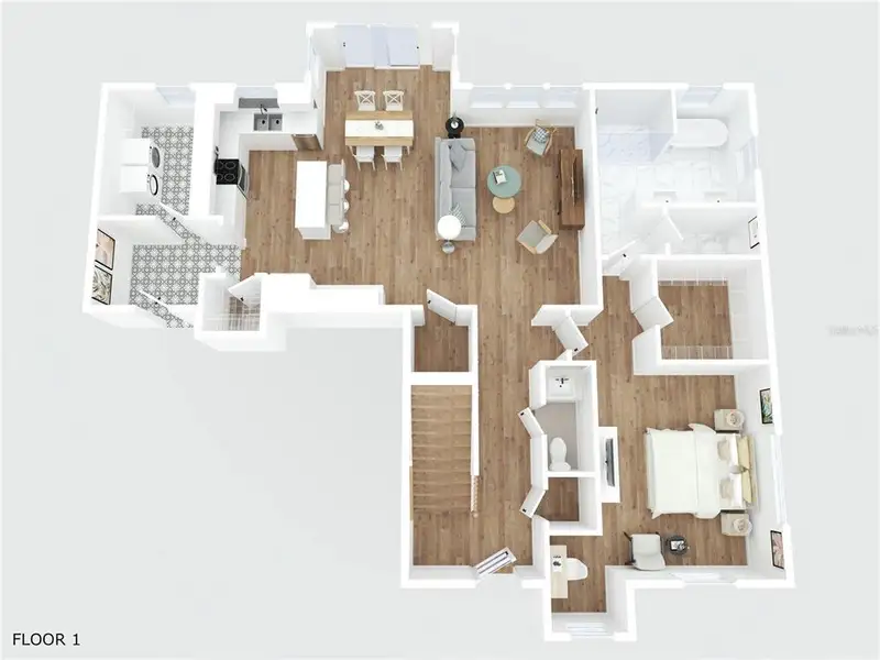 2D floor plan layout of this home in , Winter Garden, FL (Image 5).