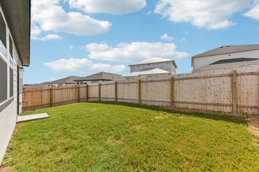 Exterior details and patio area of a home in Pinnacle at Cottonwood Creek, San Marcos (Image 2). Exterior details and patio area of a home in Pinnacle at Cottonwood Creek, San Marcos (Image 2).
