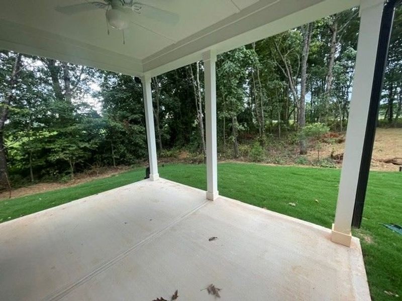 Exterior details and patio area of a home in Heritage Hall, Statesville (Image 2). Exterior details and patio area of a home in Heritage Hall, Statesville (Image 2).