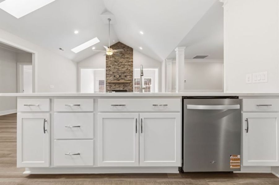 Representative furnished interior of a home built from the Essex by Keystone Homes NC in Weybridge, Burlington (Image 10).