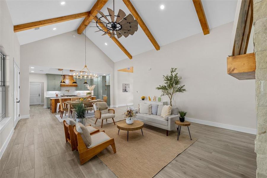 Furnished interior view inside a new home in , China Spring (Image 10).