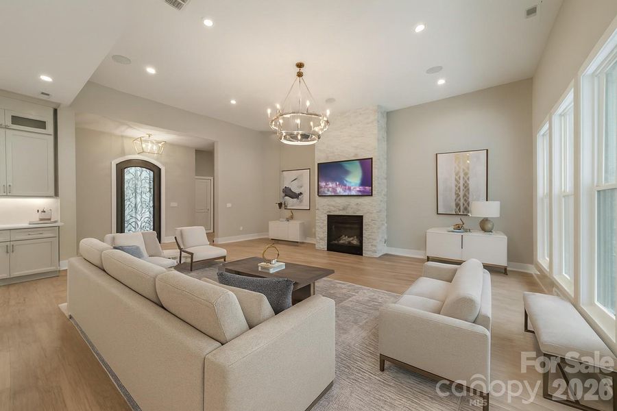 Gorgeous Virtually Staged Living Room