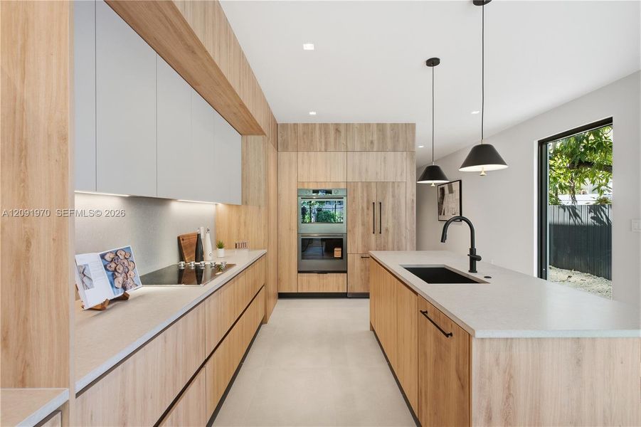 Furnished interior view inside a new home in , Miami (Image 42).