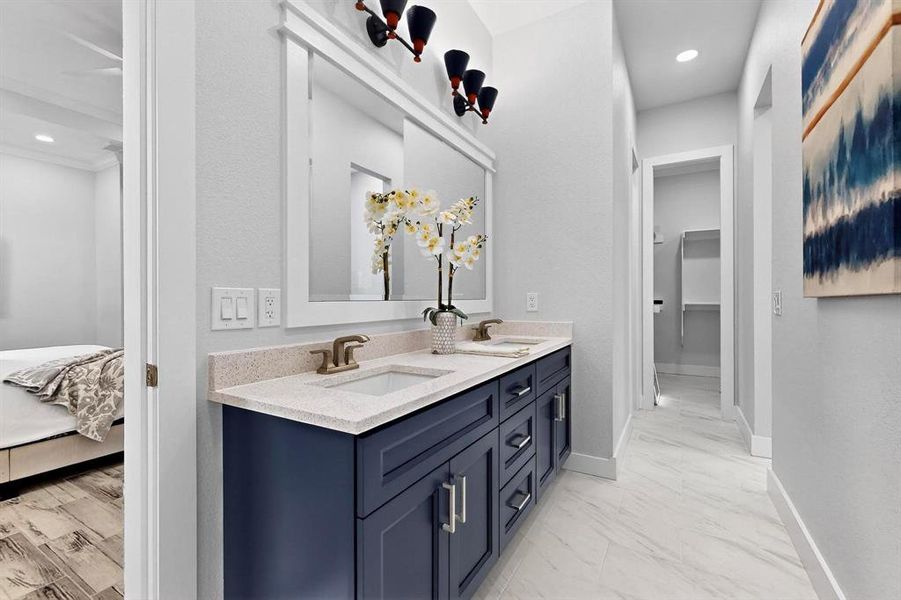 Furnished interior view inside a new home in , Dallas (Image 15). Furnished interior view inside a new home in , Dallas (Image 15).