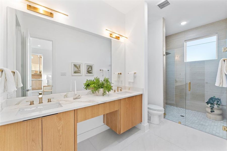 Furnished interior view inside a new home in , Dallas (Image 8).