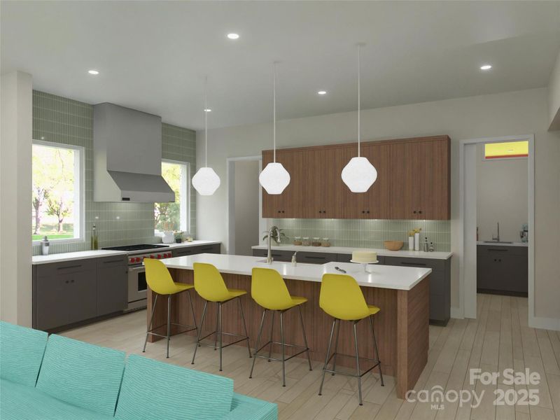 Furnished interior view inside a new home in , Charlotte (Image 12).