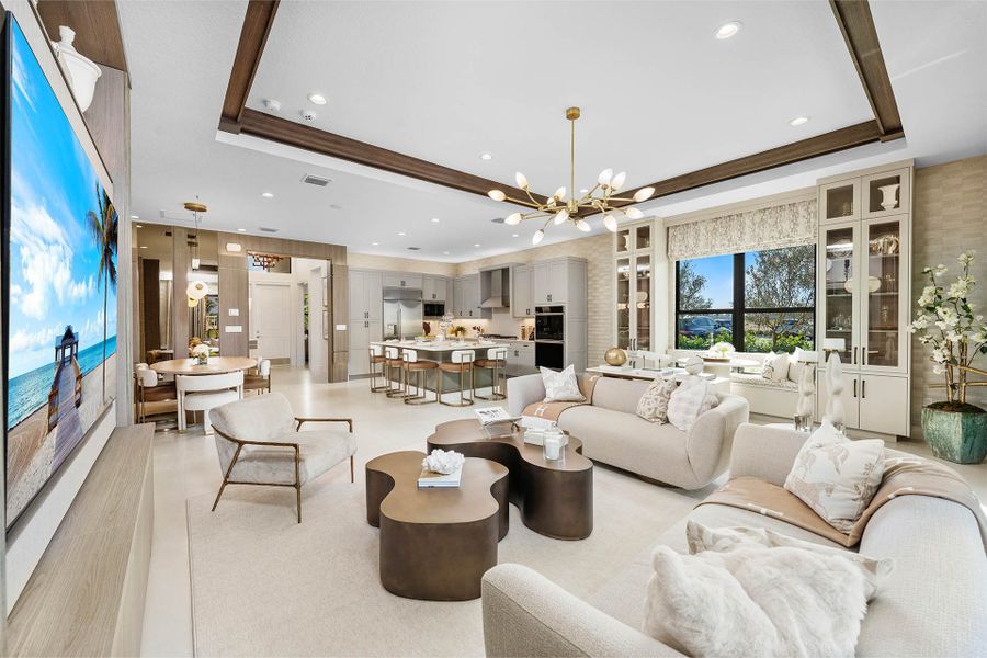 Representative furnished interior of a home built from the Vienna Grande by GL Homes in Valencia Del Mar (55+), Boynton Beach (Image 9).