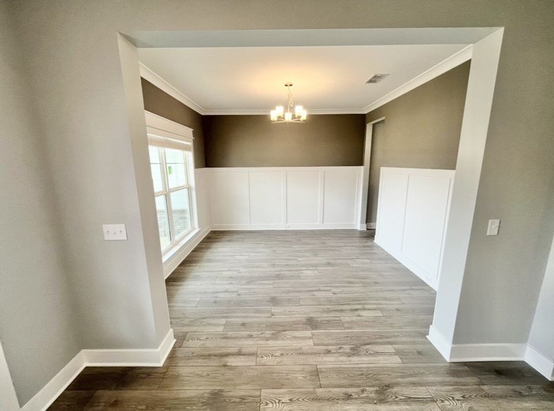 Stock photo of formal dinning room at the entrance