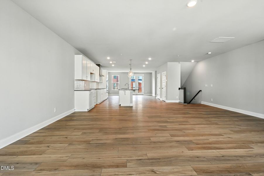 Living Room to Kitchen Living Room to Kitchen