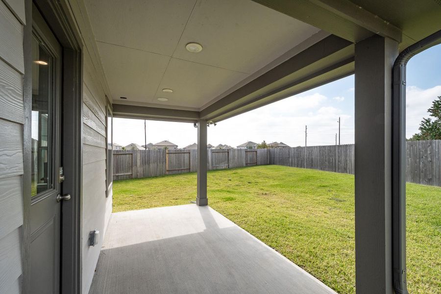 Exterior details and patio area of a home in Marisol, Katy (Image 25). Exterior details and patio area of a home in Marisol, Katy (Image 25).
