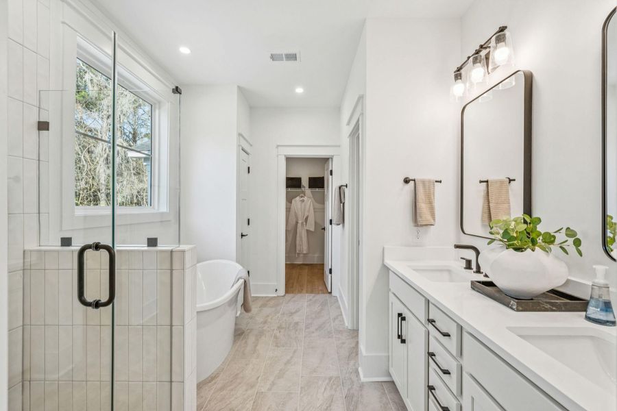 Furnished interior view inside a new home in Waterloo Estates, Johns Island (Image 18).