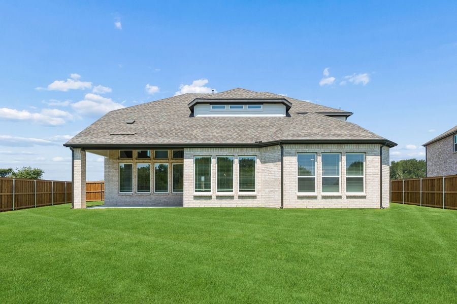 Exterior details and patio area of a home in Rainwater Crossing, Celina (Image 4).