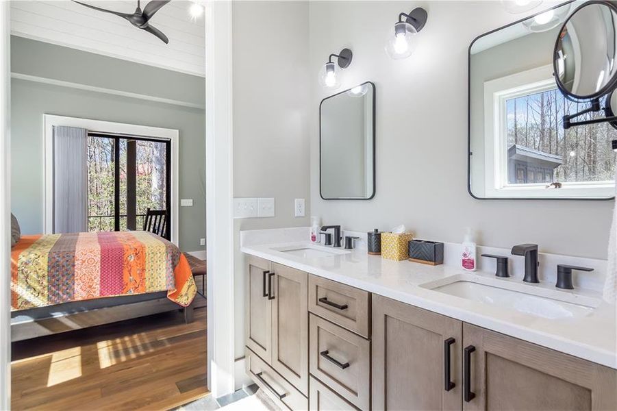 Furnished interior view inside a new home in , Ellijay (Image 24).
