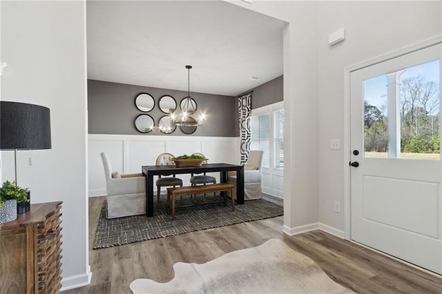 Furnished interior view inside a new home in , Buford (Image 25). Furnished interior view inside a new home in , Buford (Image 25).