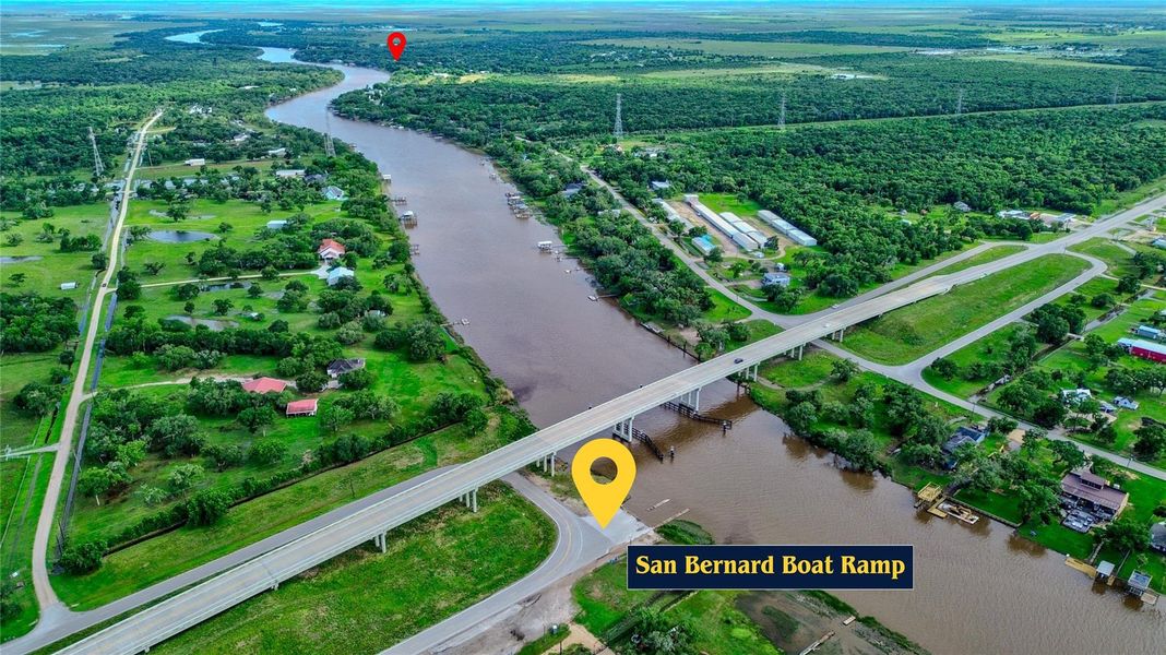 Neighborhood boat ramp