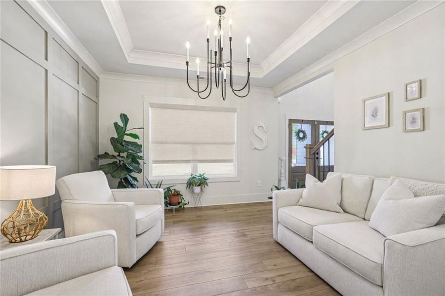 Furnished interior view inside a new home in , Hoschton (Image 42).