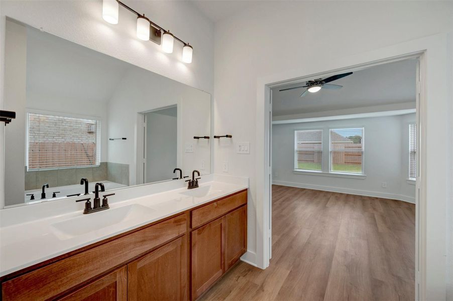 Furnished interior view inside a new home in Sorella, Tomball (Image 13).