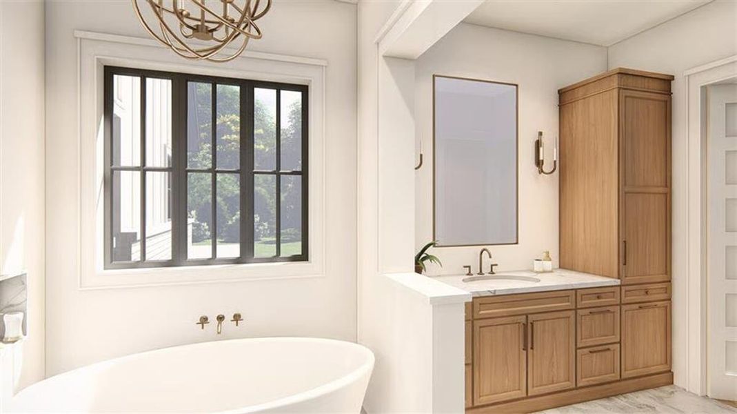 Furnished interior view inside a new home in , Woodstock (Image 15).