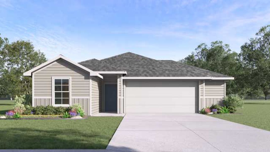 Representative exterior photo of a completed home built from the The Caden by D.R. Horton in Talavera, Kyle, TX (Image 20).