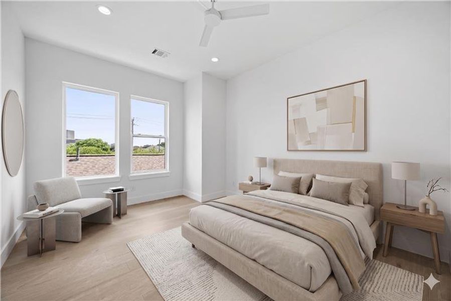 Furnished interior view inside a new home in , Houston (Image 12).