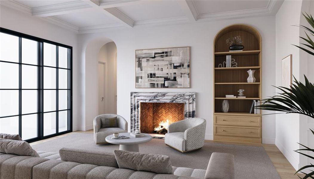 Furnished interior view inside a new home in , Dallas (Image 12).