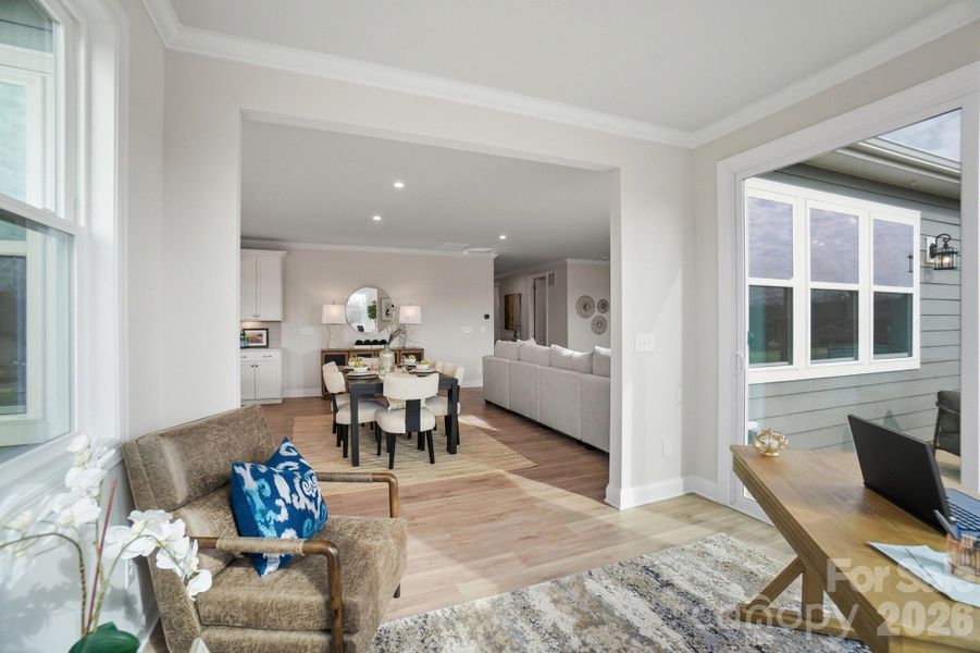 Furnished interior view inside a new home in Blair Place, Monroe (Image 12).