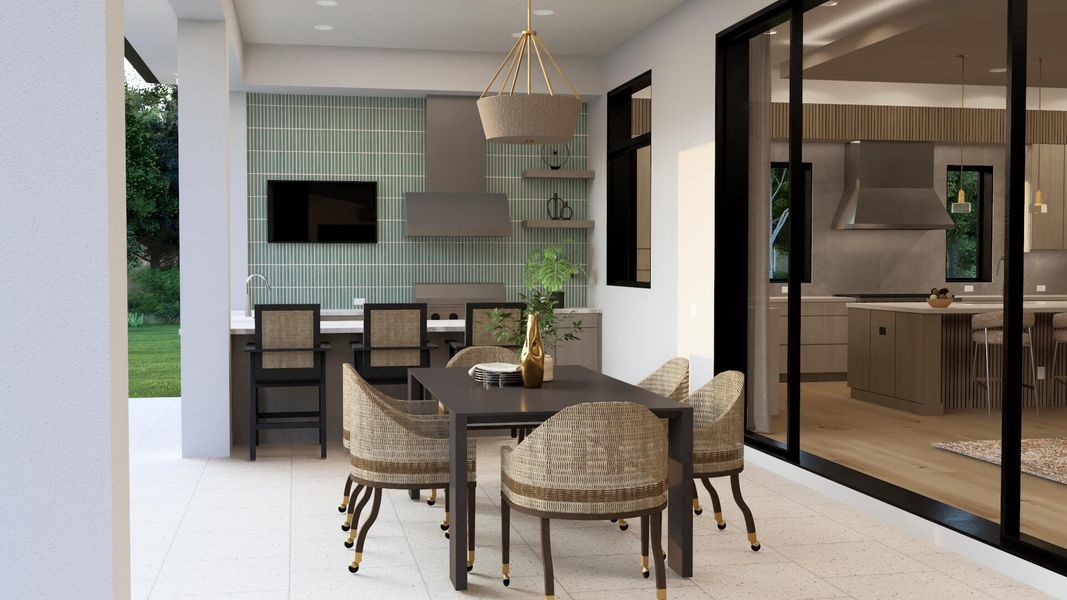 Furnished interior view inside a new home in , Vero Beach (Image 8).