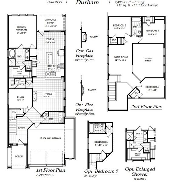 2D floor plan layout of this home in Avondale, Fate, TX (Image 3).