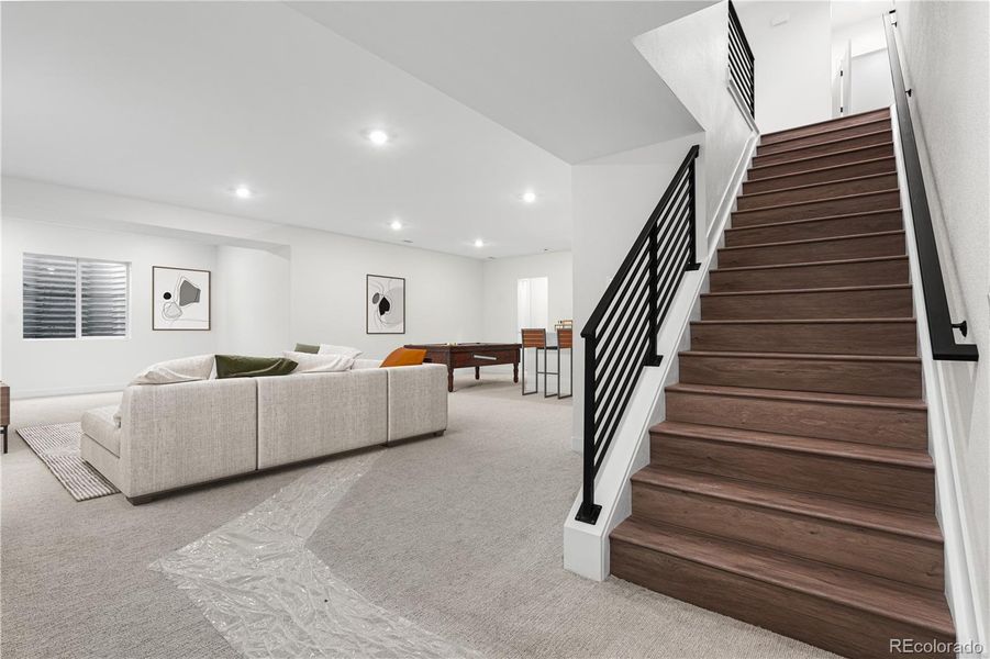 Furnished interior view inside a new home in Reflection at Solstice, Littleton (Image 16).