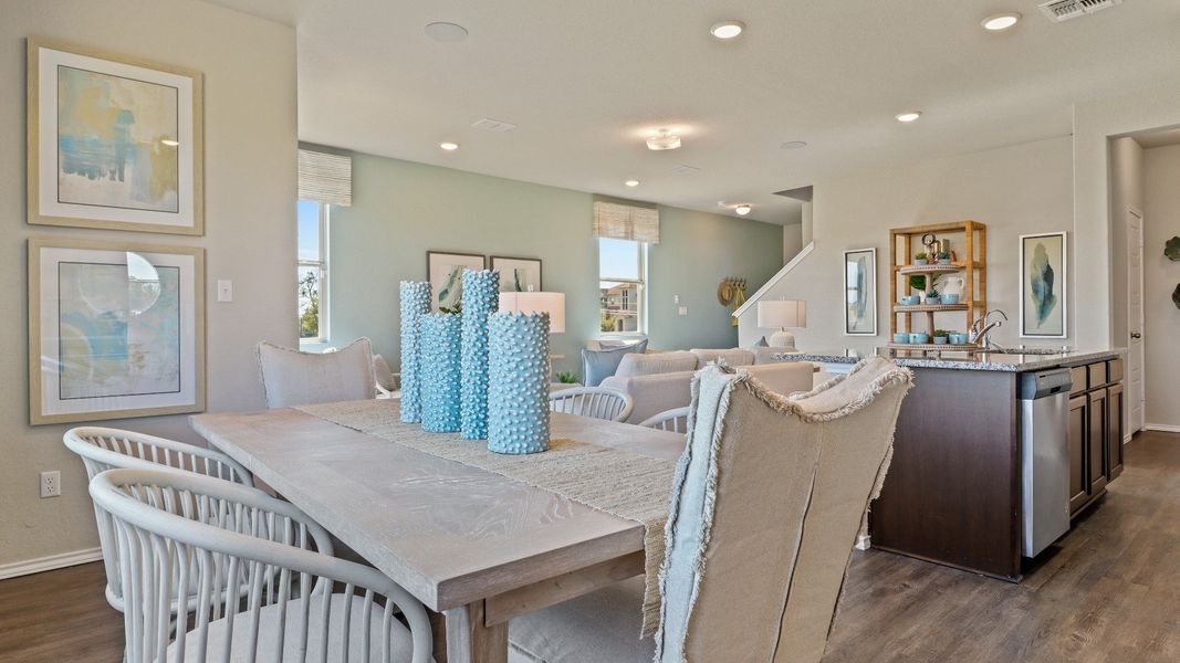 Furnished interior view inside a new home in Somerset Trails, San Antonio (Image 6). Furnished interior view inside a new home in Somerset Trails, San Antonio (Image 6).