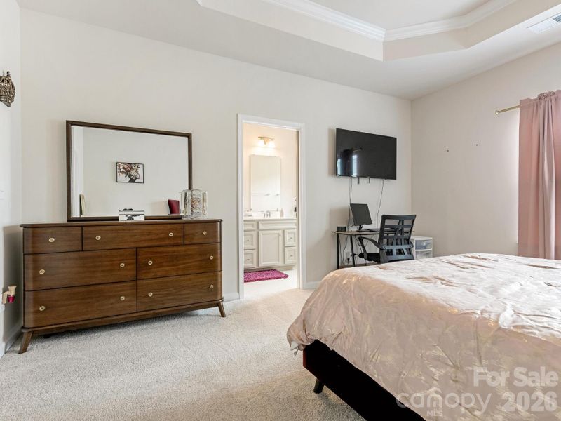 Furnished interior view inside a new home in Stone Creek Townhomes, Matthews (Image 16).