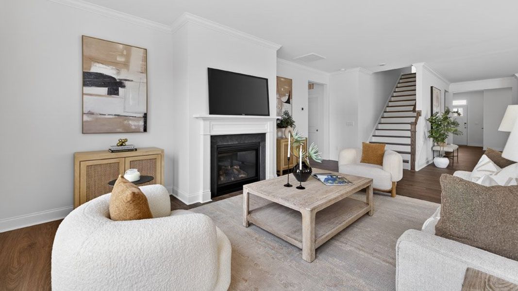 Representative furnished interior of a home built from the Hartwell by D.R. Horton in The Manors at Winston Pointe, Clayton (Image 15).