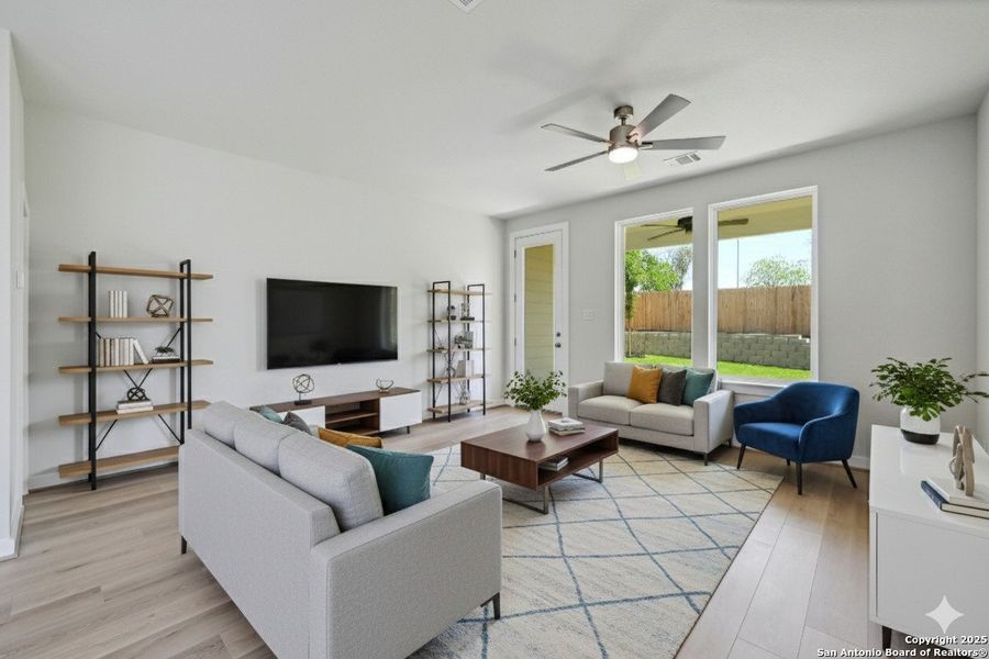 Furnished interior view inside a new home in Avondale, San Antonio (Image 4). Furnished interior view inside a new home in Avondale, San Antonio (Image 4).