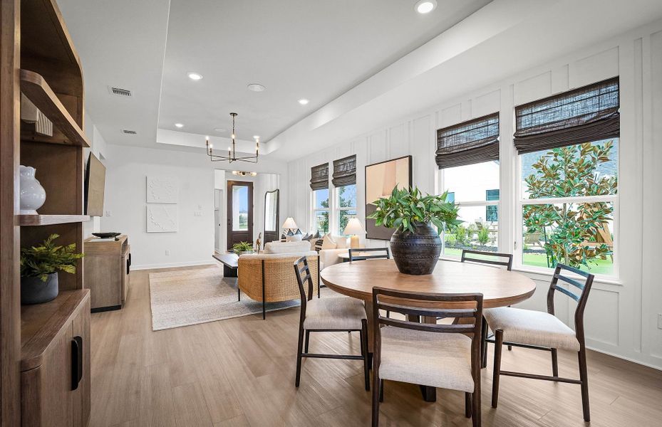 Representative furnished interior of a home built from the Compass by Del Webb in Del Webb Austin at Lost Pines, Bastrop (Image 21).