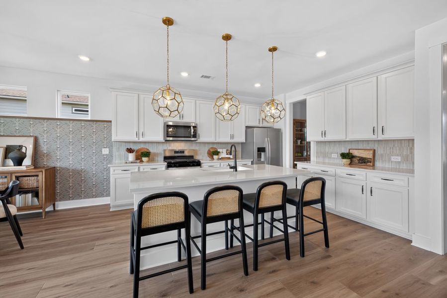 Representative furnished interior of a home built from the Wynfield by Pulte Homes in Amherst, McDonough (Image 23).