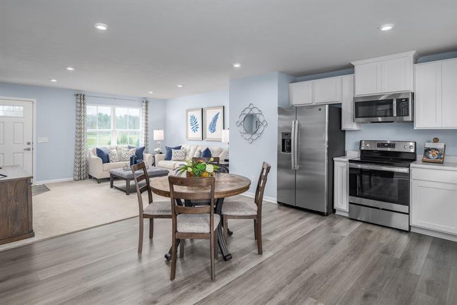 Representative furnished interior of a home built from the Aspen by Ryan Homes in The Glen at Hollybrook, Wendell (Image 6).