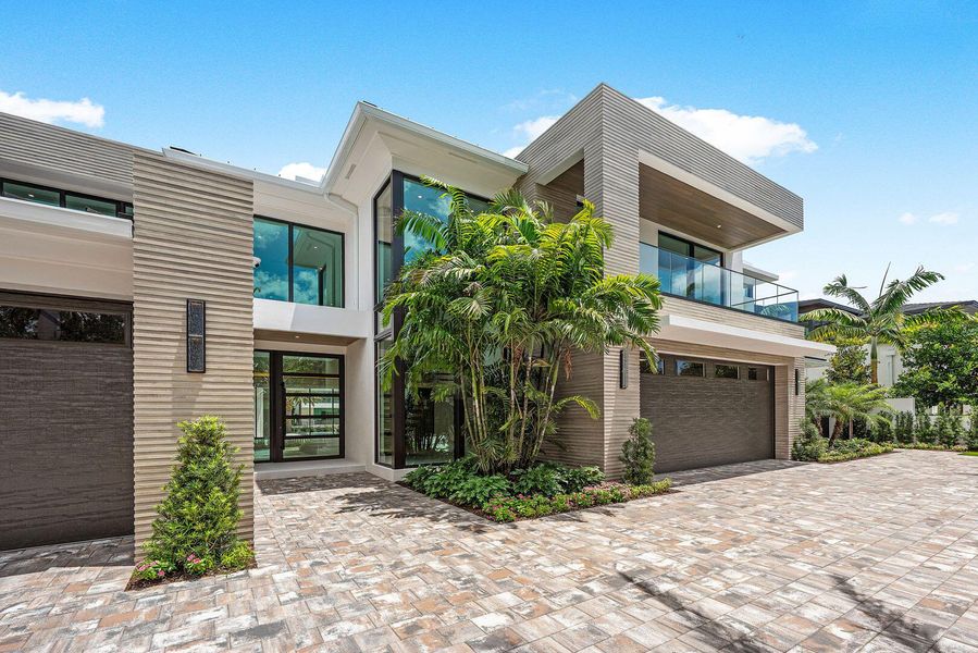 Front exterior of a new home in , Boca Raton, FL, highlighting curb appeal (Image 33).