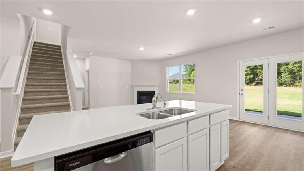 Furnished interior view inside a new home in Preserve at Dove Creek, Statham (Image 15).