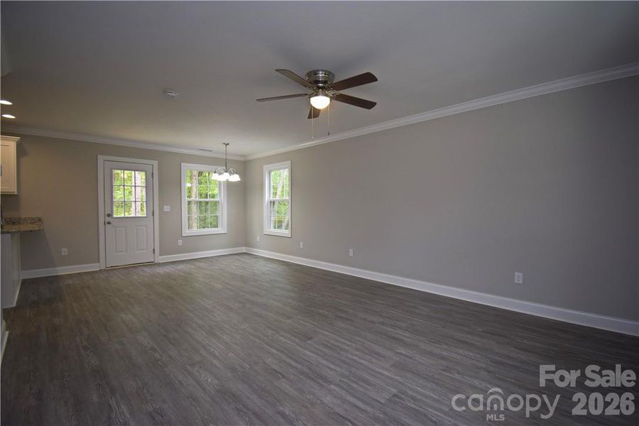 Spacious, unfurnished interior of a new home in , Hickory (Image 38).