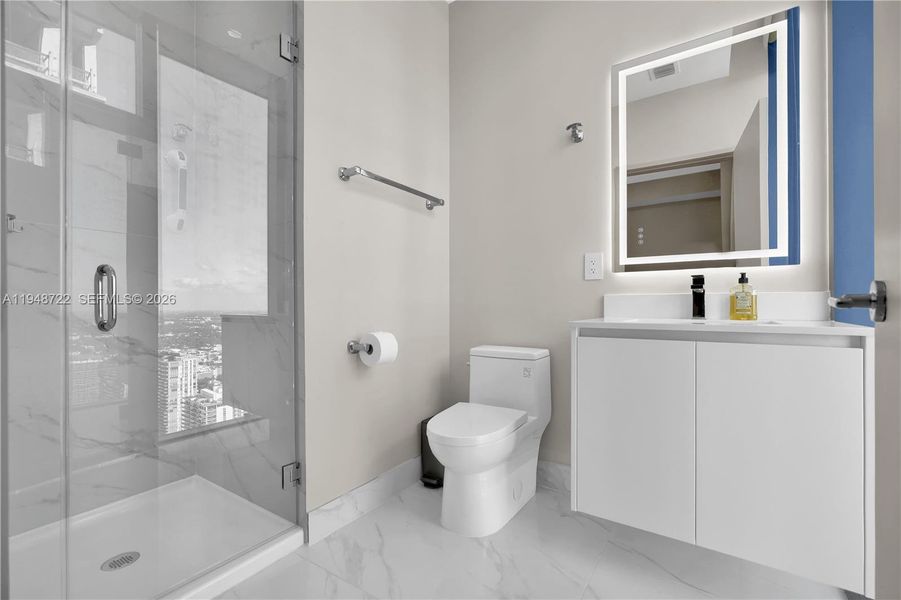 Furnished interior view inside a new home in , Miami (Image 39).