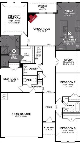 Beazer Homes Goodland Magnolia plan